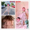 Flickans klänningar Lace Christmas Dress Girl Year Dress Princess Wedding Dress Girl Party Dress 3-8y Children's Ceremony Prom Dress 230408