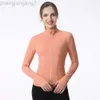 Desginer Aloo Yoga Giacca da donna Top Nuovo Cappotto sportivo Abbigliamento fitness da donna Colletto rialzato Giacca da corsa casual Top aderente ad asciugatura rapida