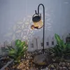 Trädgårdsdekorationer LED -vattning kan tändas Fairy Solar Powered STARRY String Decoration for Home Pathway Patio XQMG Dekorativa insatser