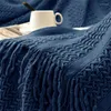 Couvertures nordique tricoté couverture Plaid pour lits jeter fil canapé couverture voyage TV sieste doux serviette confort à la maison