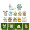 Garden Decorations 12 Pcs Zodiac Ornaments Fairy Adornment Mini Animal Toy Chinese Landscape Adornments Micro Pots Twelve Decoration