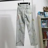 Jeans pour femmes Cool Femmes Denim Vintage Fille Mode Harajuku Baggy Pantalon Funny Ins Pantalon Droit Taille Haute Élastique Graffiti