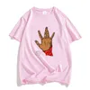 Męskie koszule t-koszule Blood Gang Hand Symbol Tee-shirt bawełniany krótki rękaw mężczyzna/kobiety letnie oddychająca koszula luźne wygodne ubrania