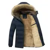 Herren Jacken Winter Warme Dicke Fleece Parkas Männer Wasserdichte Kapuze Pelz Kragen Parka Jacke Mantel Herbst Mode Casual 231109