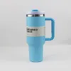 1pc New Quencher H2.0 40oz Stainless Steel Tumblers Cups with Silicone Handle Lid and Straw 2nd Generation Car Mugs Vacuum Insulated Water Bottles with G8821