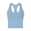 Shirts Sweatshirts New Women Tank Lululemens Tops Camis Short Solid Color Yoga Vest y Shaped Back Moisture Absorption Sweat Wicking Gym S