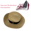 Wide Brim Hats Bucket Hats Ladies Sun Boater Flat Hats Small Bee Sequins Straw Hat Retro Gold Braided Hat Female Sunshade Shine Flat Cap RH 230408