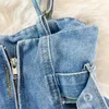 Jeans pour femmes été femmes salopette Short en jean surdimensionné bretelles jarretelle femme Streetwear décontracté combinaison pantalon taille S-5XL