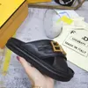 2023FD Mode Dames Heren Sandaal designer sandalenLuxury Designer Slipper Lady Gentlemen Kleurrijk Canvas Brief Real Leather slide 3 stijl Model 35-42