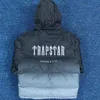 American Trapstar Black Grey Gradient Cotton Coat Djockat Sport mångsidig modemärke Jacka Windbreaker Tracksuit 2023 Winter High Street Jacke Hoodie