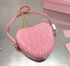 amore designer donna cuore mium Borsa a catena a tracolla borse da sera carine Cinturino diagonale in pelle lusso quadrato