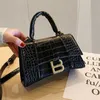 Designer bag 2023 summer tote 20% off Korean version cross arm handle stick crocodile pattern shoulder