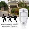 Freeshipping IP45 À Prova D 'Água Imunidade Pet Ao Ar Livre Movimento Digital Dual PIR Detector 90 graus Dupla Filtragem Óptica Sensor Sistema Branco Kvhi