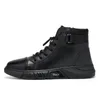 Laarzen Mannen Leer Casual Platform Rits Britse Stijl Herfst Winter Mode Comfortabele Heren Schoenen Enkel Botas De Hombre 231108