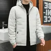 Herren Daunenparkas Winter Herrenjacke mit Kapuze Slim Fit Windjacke für den täglichen Gebrauch Dicke warme Mäntel Koreanische Mode Herren Parka Jacken 231108