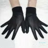 1 par Pure Silk Black Liner Inner Thin Thin Gloves Cykel Motorcykel Mjuka sporthandskar som kör cykelpartihandskar En storlek