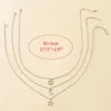 Charms European American Creative Star Sun Moon Pendant Card ketting roestvrijstalen vrouwen sleutelbeen ketens sieraden