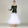 Stage Wear Women Ballroom Dance Jurk Moderne Dessen Ball Dancing Performance Costumes Girl's Waltz Tango Full-Skirted My795