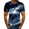 Men's T Shirts 2023 Summer 3D HD Printing Black Abstract T-shirt For Men And Women Couples Short Sleeve O-neck Fashion Children's