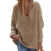 女性用セーターセータートップ女性秋の肌に優しいオールマッチクラシックVネックニット