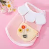 Dog Apparel 2023 Spring And Summer Thin Puppy Vest Two-legged T-shirt Petal Collar Satchel Bag Cat Pet Clothes