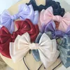 Party Supplies Magic Color Super Bow Hairband Lolita Girl Basic Solid KC Sweet Soft Hair Accessories