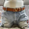 Designer Belt Fashion Belt Luxury Belt Men's and Women's Buckle V-shaped Belt