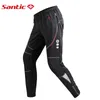 Calças de ciclismo Santic Calças de ciclismo masculinas de inverno de lã térmica para ciclismo à prova de vento Calças compridas reflexivas Calças esportivas masculinas Asain Tamanho 231109