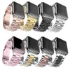 Luxuriöses klassisches Edelstahl-Metallarmband mit Adapter für Apple Watch-Armband, Faltschließe für iWatch-Serie 7, 6, 5, 4 Se, 38 mm, 42 mm, 40 mm, 44 mm, 41 mm, 45 mm, HI-Q