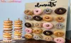 Donut Wall Wedding Decorations Candy Donut Bar Sweet Cart Table Decoration Wedding Party Decoration Baby Shower Donut Wall Y08272634523