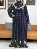 Ethnische Kleidung 2023 Muslimische Baumwolle Abayas für Frauen Ramadan Gebet Dubai Türkei Naher Osten Femme Robe Floral Lose Afrikanischer langer Sommer