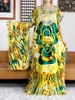 Roupas étnicas 2023 Mulheres Vestido de Verão Manga Curta Solta Maxi Robe Floral Femme Muçulmano Africano Dashiki Bordado Impresso Longo