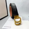 Cintura stilista Cintura di lusso Accessori Cintura per jeans da uomo e da donna con fibbia liscia di alta qualità Coda larga 38 mm