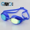 Brilt volwassen professionele zwembril met elektroplating hd antifog zwemglazen mid-frame man vrouwen algemeen op maat p230408