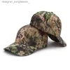 Skąpy brzeg kapelusze nowe wysokiej jakości hafty kamuflaż baseball c mężczyźni kobiety na świeżym powietrzu sportowe polowanie na dżunglę wędkarstwo dla dorosłych moda słońca hatl231109