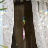 Décorations de jardin Cristaux colorés Suncatcher Prismes en cristal transparents Décors Cadeaux créatifs pour lustres Armoires de fenêtre de pépinière