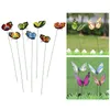 Décorations de jardin 12pcs bâtons de pelouse ornements pour artisanat arrangements floraux pièce maîtresse ()