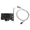 FreeshippingPCI Express X1 PCI-E Firewire 1394a IEEE1394コントローラーカード3デスクトップNOLCX用ポート