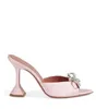 Summer Lady mules sandale Aminas luxe Muaddis Rosie sandales chaussures pour femmes cristal-arc Satin dame Peep Toe Mules fête robe de mariée élégante glissante