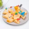 Gabeln 1 Set Nette Augen Obst Gabel Kunststoff Pick Kinder Bento Mittagessen Snack Kuchen Dessert Zahnstocher Küche Geschirr Dekor