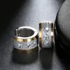 Hoop Earrings 2023 316L Stainless Steel For Women Men CZ Stone Punk Style Small Jewelry Wholesale