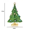 Pins Broches Wuli baby Sneeuwt Kerstboom Broches Vrouwen Mannen Strass Fonkelende Boom Broche Pins Jaar Geschenken 231109