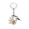 Keychains Rongji Jewelry Movie Parasyte Kiseiju Keychain Palm Mouth Eyes Logo Keyring Men And Women Car Key Metal Pendant