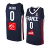 フランスナショナルチームEurobasket Basketball Jersey 17 Vincent Poirier 7 Guerschon Yabusele 4 Thomas Heurtel 10 Evan Fournier Rudy Gobert