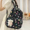 Sac à dos imprimé pour femmes, sac de voyage en Nylon imperméable Kawaii pour adolescentes, petits sacs de livre d'école mignons