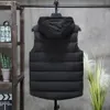 Men's Vests 2023 Spring Autumn Sleeveless Jacket for Men Fashion Warm Hooded Male Winter Vest Light Plus Size Waistcoat L167 231109