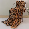 منزلي Micro Plush Leopard Blanket Ultra Soft Warm Dark Leopard نمط رمي بطانية لأريكة سرير الأريكة