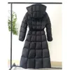 Designer de luxe Femmes Long Down Vestes France Marque Tricot Couture Mi-longueur Doudoune Moncleire Maya Lettre Brodée Badge Fille Veste Parkas {catégorie}