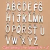 Schlüsselanhänger 26 englische Buchstaben Metall Charm Schlüsselanhänger Persönlichkeit A-Z Anfangsname Schlüsselanhänger Tasche Ornament Autokette Zubehör Unisex