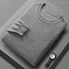 Men's Sweaters Autumn/Winter Sweater Pullover Round Neck Long Sleeve Wool Knit Slim Fit Korean Edition Versatile For BusinessLeisure2023